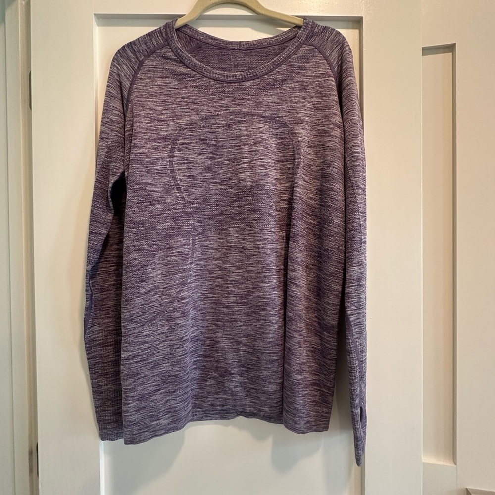 lululemon athletica Purple Heather Long Sleeve Crew